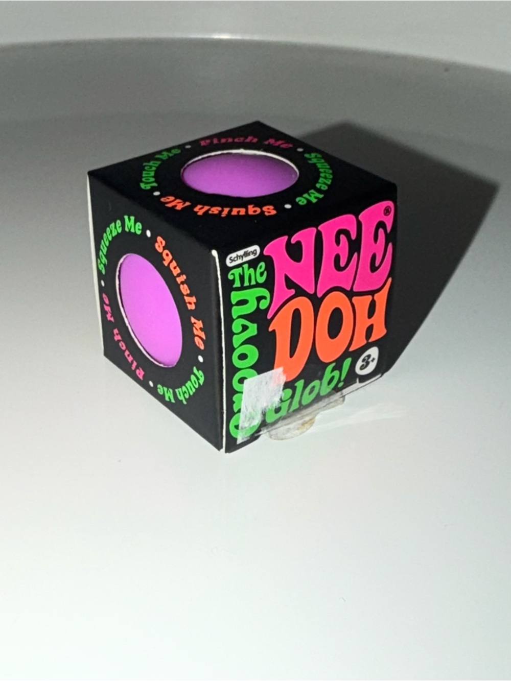 Schylling NeeDoh Stress Ball Cube - Bright Purple